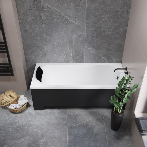 Изображение товара Ванна акриловая Lauter Sophia 140 / 21205140 (с ножками и черным подголовником)