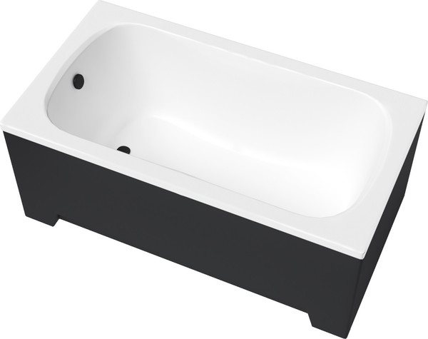 Изображение товара Ванна акриловая Lauter Sophia 130 / 21205130 (с ножками, черным подголовником)