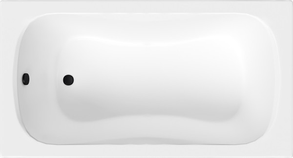 Изображение товара Ванна акриловая Lauter Sophia 130 / 21205130 (с каркасом, лицевым и торцевым экранами черного цвета)