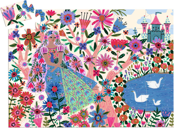 Изображение товара Пазл Djeco Принцесса и павлин / DJ07300