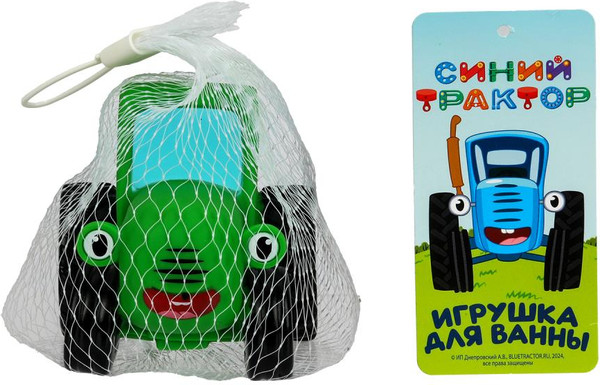 Изображение товара Игрушка для ванной Капитошка Синий Трактор / LX-STGREEN-NW