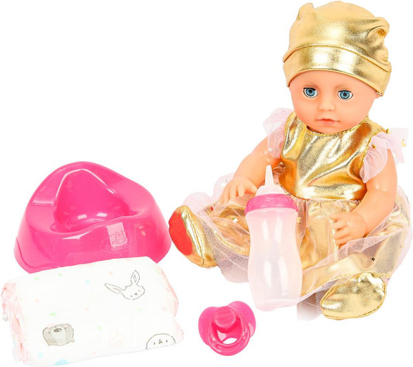 Изображение товара Пупс с аксессуарами Карапуз Y25BB-GOLD-24-RU-WOD