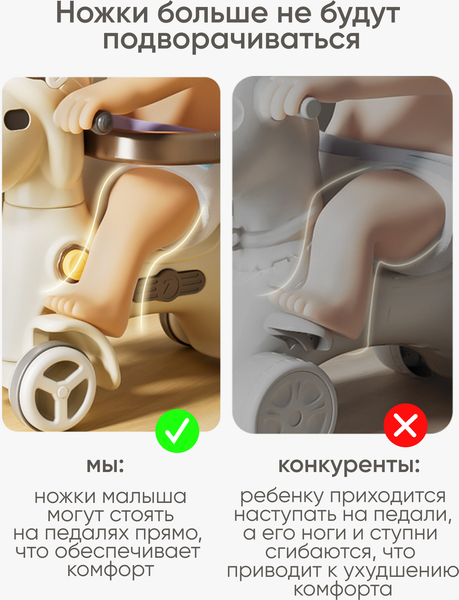 Изображение товара Качалка-каталка Solmax&Kids YI99827 (коричневый)