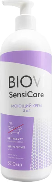 Крем для тела Biovi Моющий 3в1 без использования воды (500мл)