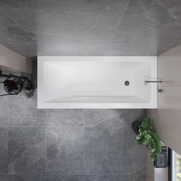 Изображение товара Ванна акриловая Lauter Estelle 180 / 21206080 (с каркасом, лицевым и торцевым экранами белого цвета)