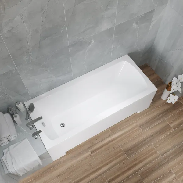 Изображение товара Ванна акриловая Lauter Bianca 170 / 21207170 (с серым подголовником)