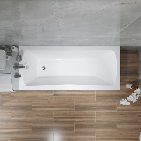 Изображение товара Ванна акриловая Lauter Bianca 150 / 21207150 (с серым подголовником)