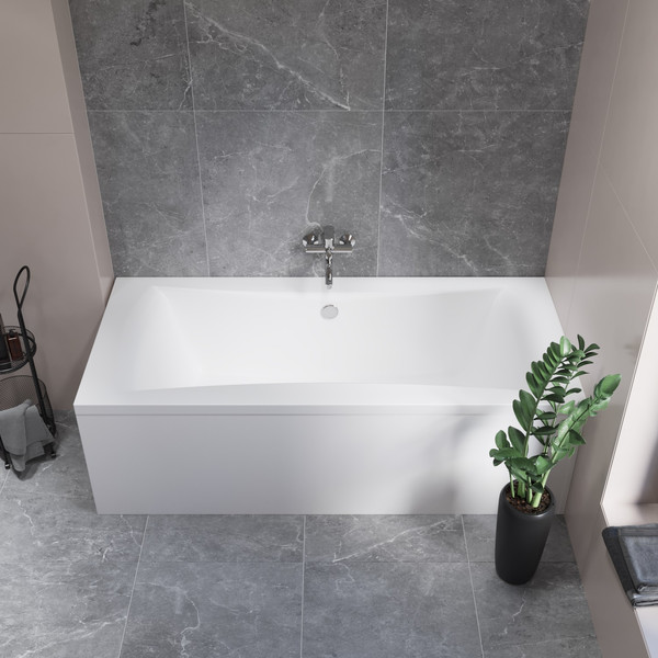 Изображение товара Ванна акриловая Lauter Belgravia 180x80 / 21110180 (с каркасом и лицевым экраном)