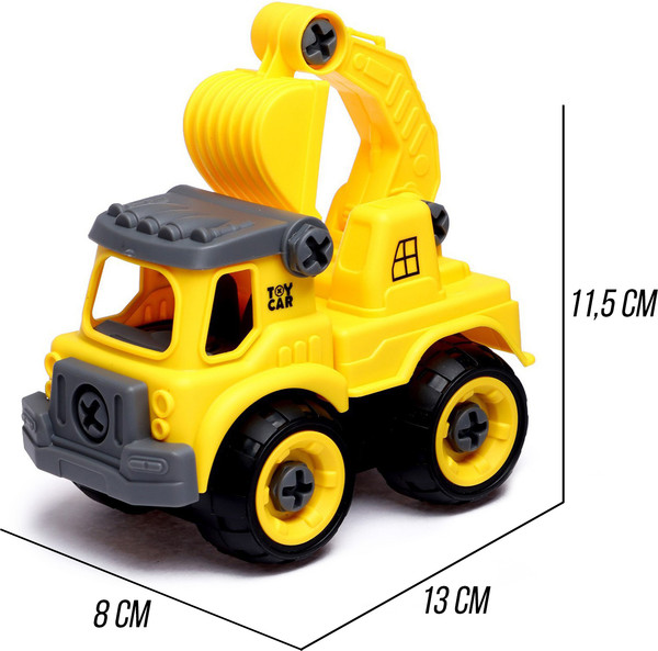 Изображение товара Игрушка-конструктор Sima-Land Машина с ковшом D916 / 7016004 (26эл)