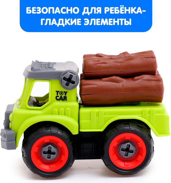 Изображение товара Игрушка-конструктор Sima-Land Лесовоз RC367C / 10576506 (28эл)