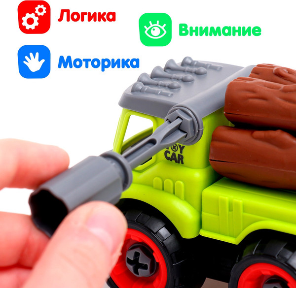 Изображение товара Игрушка-конструктор Sima-Land Лесовоз RC367C / 10576506 (28эл)