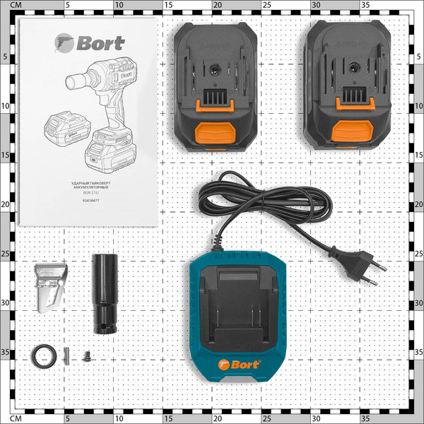 Изображение товара Аккумуляторный гайковерт Bort BSR-21U (93418477)