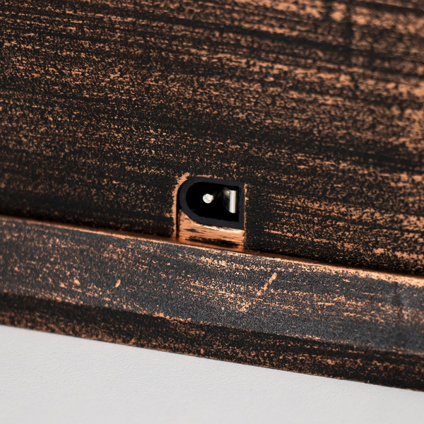 Изображение товара Декоративное освещение Risalux Камин 7895996 (черный с медной патиной)