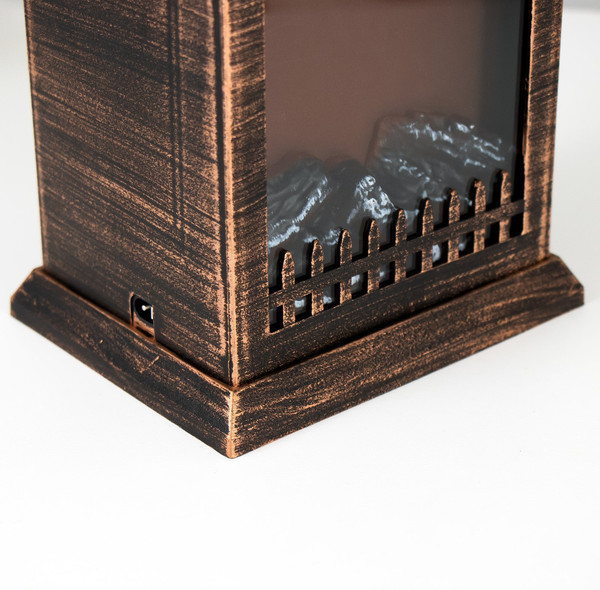 Изображение товара Декоративное освещение Risalux Камин 7895996 (черный с медной патиной)