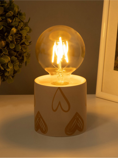 Изображение товара Ночник Risalux Цилиндр 10480689 (большие сердца)