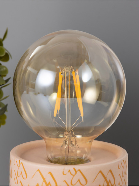 Изображение товара Ночник Risalux Цилиндр 10480691 (малые сердца)