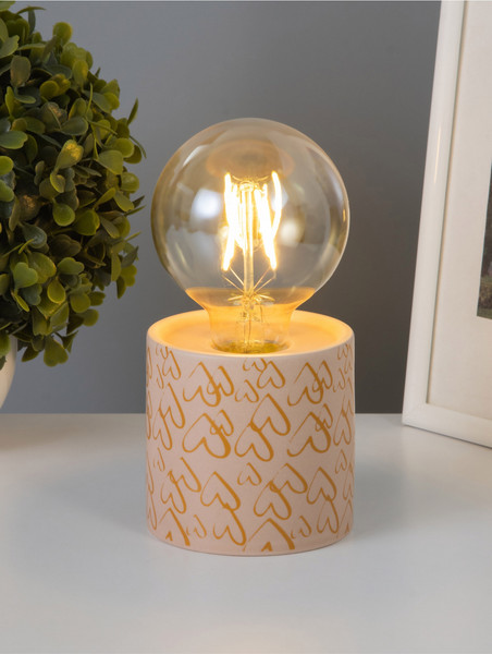 Изображение товара Ночник Risalux Цилиндр 10480691 (малые сердца)