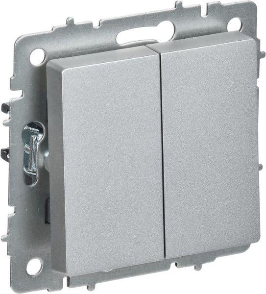 Изображение товара Выключатель IEK Brite BR-V23-0-10-K47 (алюминий)