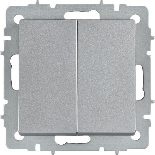 Изображение товара Выключатель IEK Brite BR-V23-0-10-K47 (алюминий)