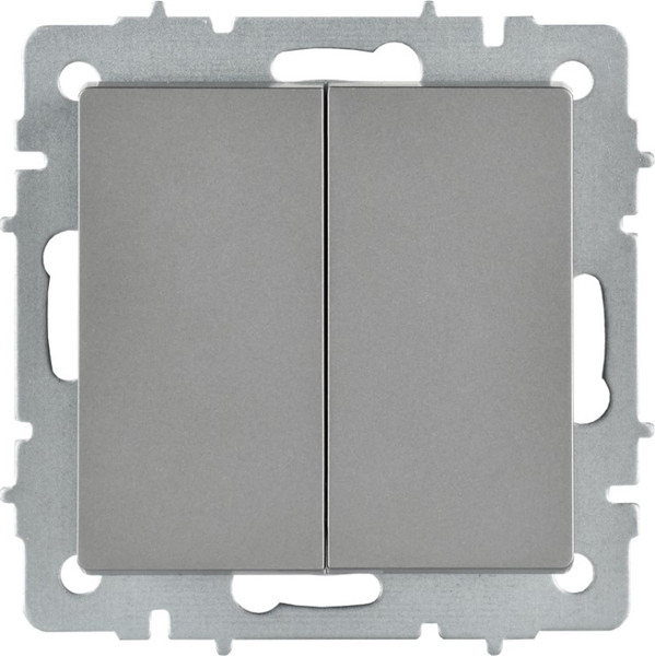 Изображение товара Выключатель IEK Brite BR-V23-0-10-K46 (сталь)