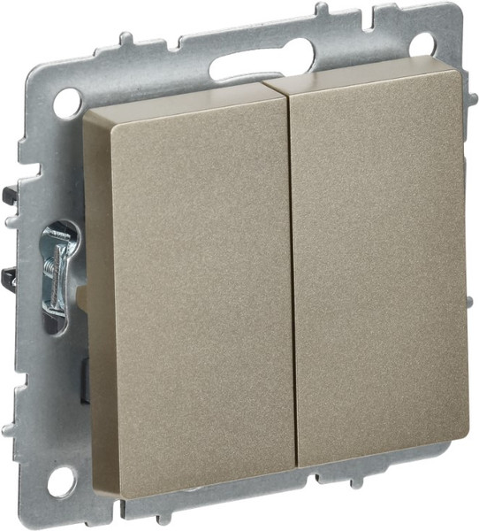 Изображение товара Выключатель IEK Brite BR-V23-0-10-K37 (шампань)