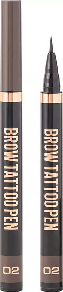 Изображение товара Фломастер для бровей Stellary Brow tattoo pen тон 02 brunette