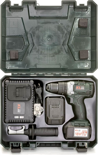 Изображение товара Аккумуляторная дрель-шуруповерт KLPRO KLDM18B-50