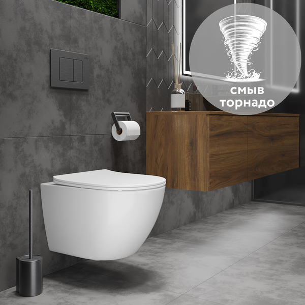 Изображение товара Унитаз подвесной с инсталляцией Asten Readle Zentralmodul AR0601-205W