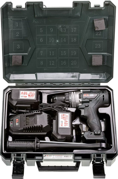 Изображение товара Аккумуляторная дрель-шуруповерт KLPRO KLDM18BHX-50