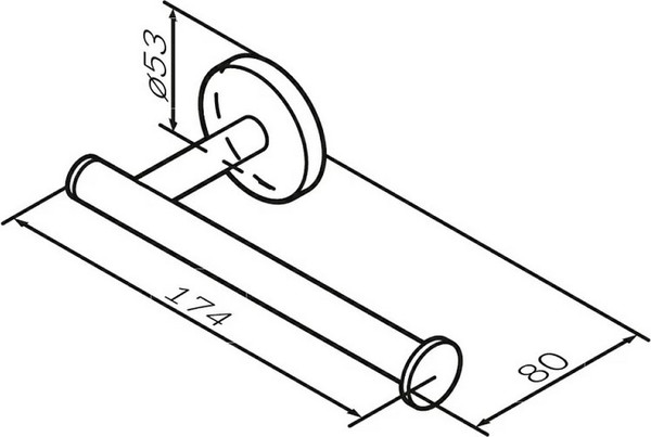Изображение товара Держатель для туалетной бумаги AM.PM X-Joy A85A34144 (розовое золото)