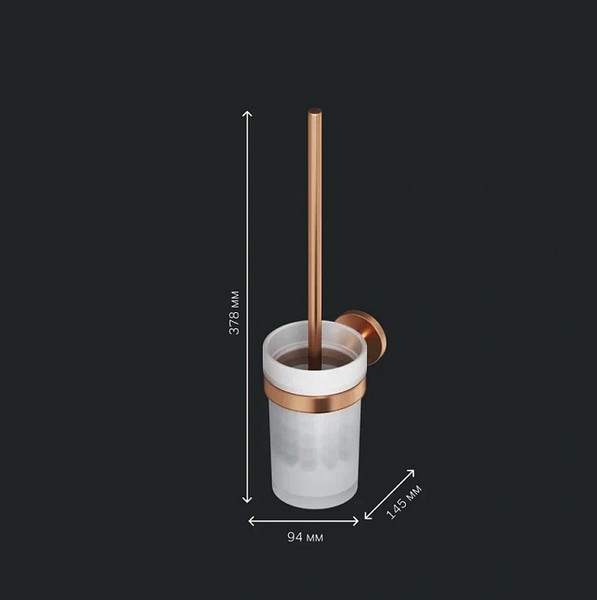 Изображение товара Ершик для унитаза AM.PM X-Joy A85A33344 (розовое золото)