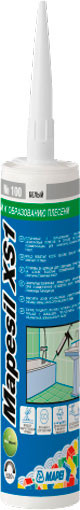 Изображение товара Герметик силиконовый Mapei Mapesil XS1 №113 (300мл, темно-серый)