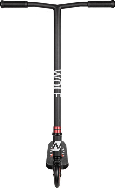 Изображение товара Самокат трюковый Novatrack Wolf / 110A.WOLF.BRD25 (черный/красный)