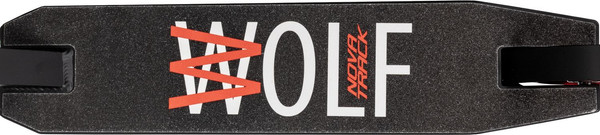 Изображение товара Самокат трюковый Novatrack Wolf / 110A.WOLF.BRD25 (черный/красный)