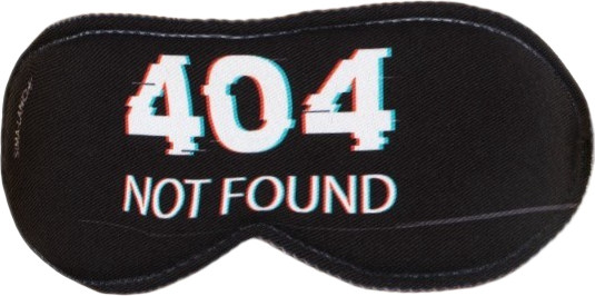 Изображение товара Маска для сна Svoboda Voli Not Found / 9112990 (черный)