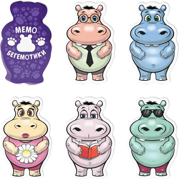 Изображение товара Настольная игра Лас Играс Мемо. Бегемотики / 3898967