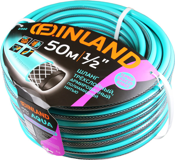 Изображение товара Шланг поливочный Finland Selva 1/2 50м ТЭП 3-слойный / 2302