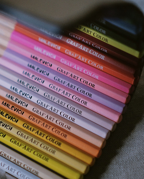 Изображение товара Набор цветных карандашей Малевичъ GrafArt Soft / 193117 (6шт, пыльный розовый 017)