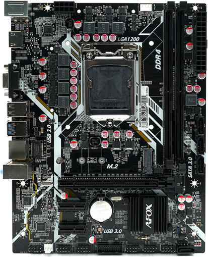 Изображение товара Материнская плата AFOX H410D4-MA5-V4
