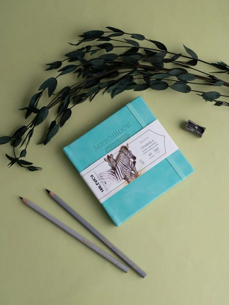 Изображение товара Скетчбук Малевичъ GrafArt White / 401278 (40л, бирюзовый)