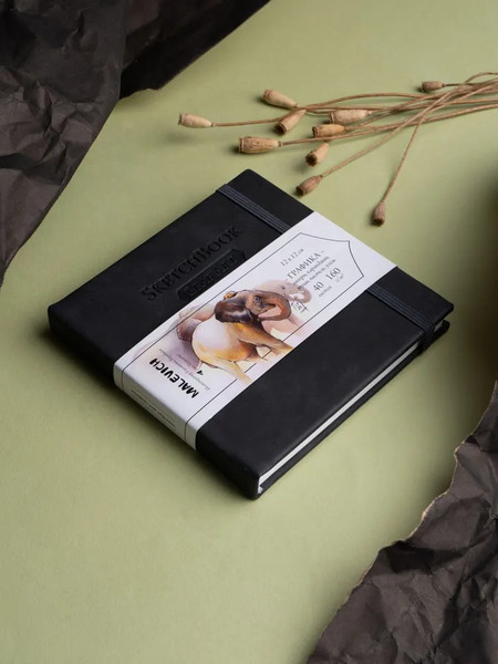 Изображение товара Скетчбук Малевичъ GrafArt White / 401276 (40л, черный)