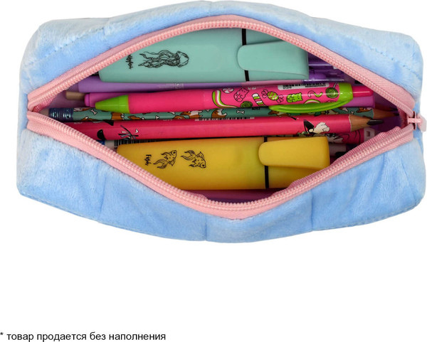 Изображение товара Пенал Феникс+ Стеганый / 68358 (голубой)