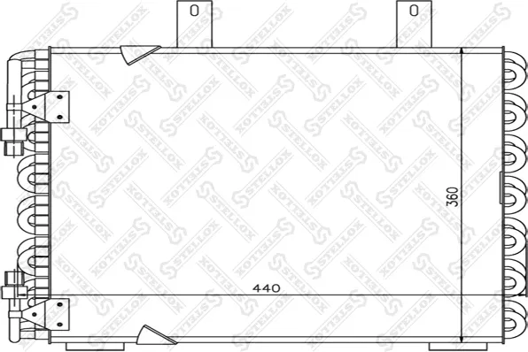 Изображение товара Радиатор кондиционера Stellox 1045047SX