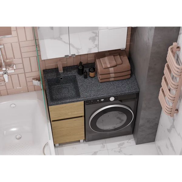 Изображение товара Умывальник Акватон Лайн 100 / 1A72853KLF21L (графит)