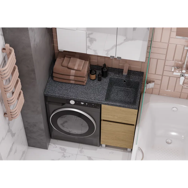 Изображение товара Умывальник Акватон Лайн 100 / 1A72073KLF21R (графит)