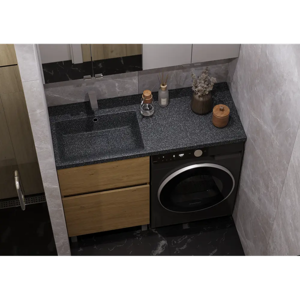 Изображение товара Умывальник Акватон Лайн 120 / 1A72863KLF21L (графит)