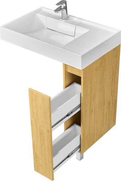 Изображение товара Тумба под умывальник Акватон Лайн 200 / 1A232301LFDK0 (дуб каменный)