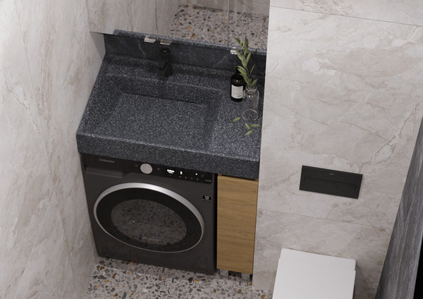 Изображение товара Тумба под умывальник Акватон Лайн 200 / 1A232301LFDK0 (дуб каменный)