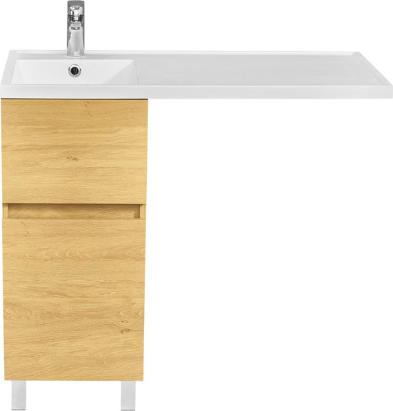 Изображение товара Тумба под умывальник Акватон Лайн 400 / 1A232201LFDK0 (дуб каменный)