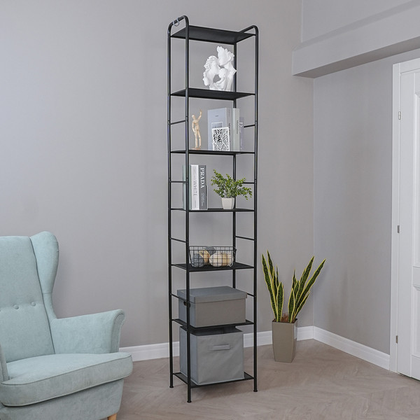 Изображение товара Стеллаж ЗМИ Валенсия 17 / СТВ17 (черный)